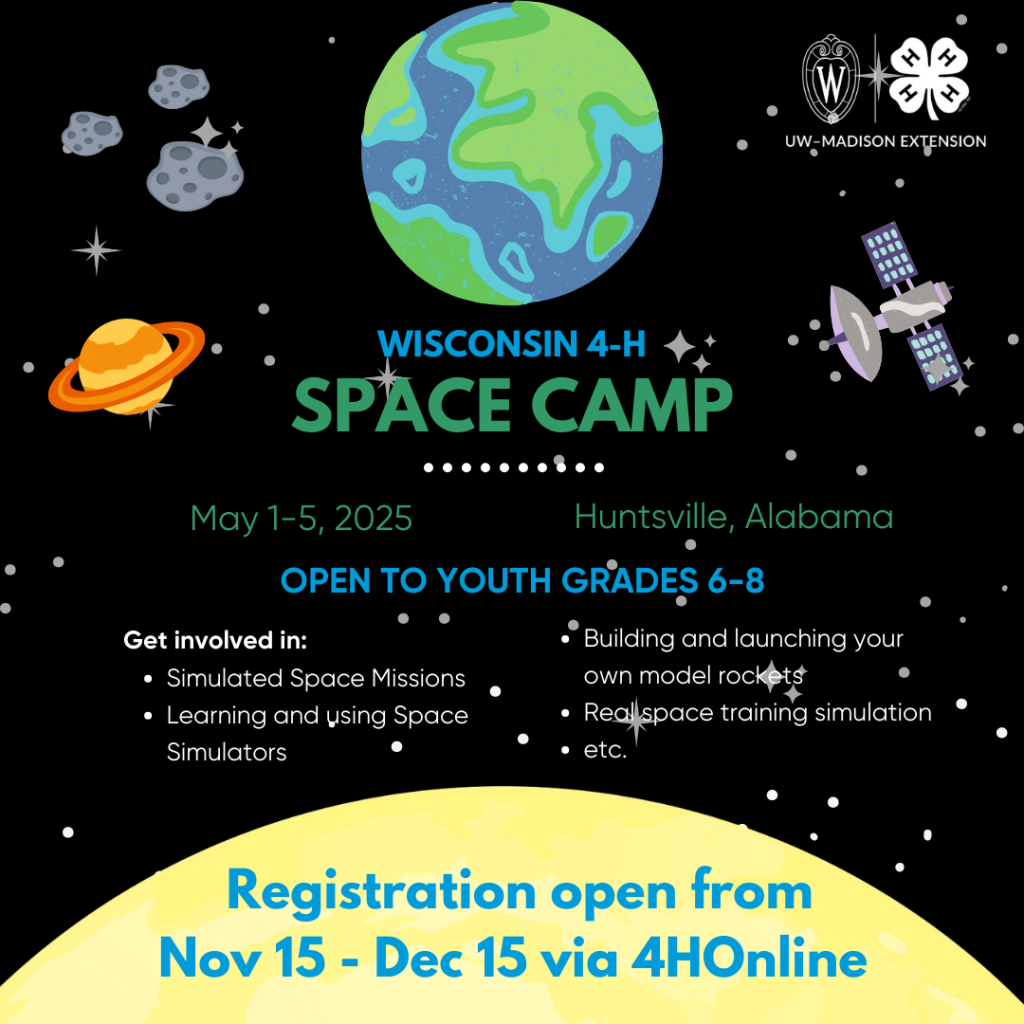 promotional graphic about spacecamp 