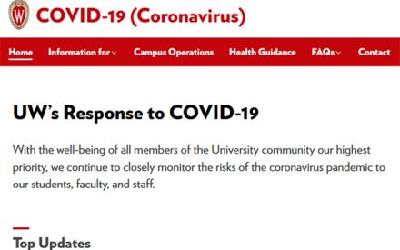 UW’s Response to COVID-19