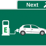 electric car charging sign