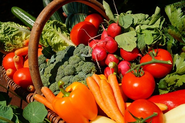 fresh vegetable basket