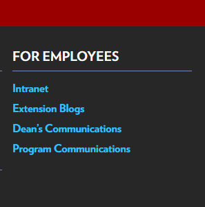 For Employees Footer