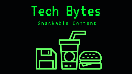 Tech Bytes computer screen logo