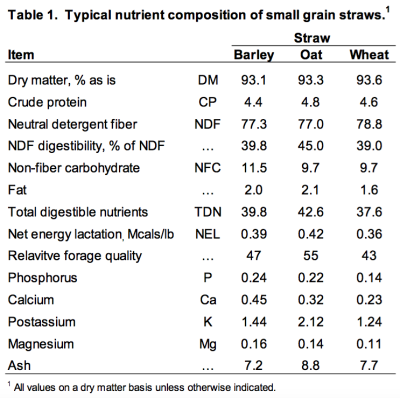 Use of Straw in Dairy Cattle Diets – Team Forage