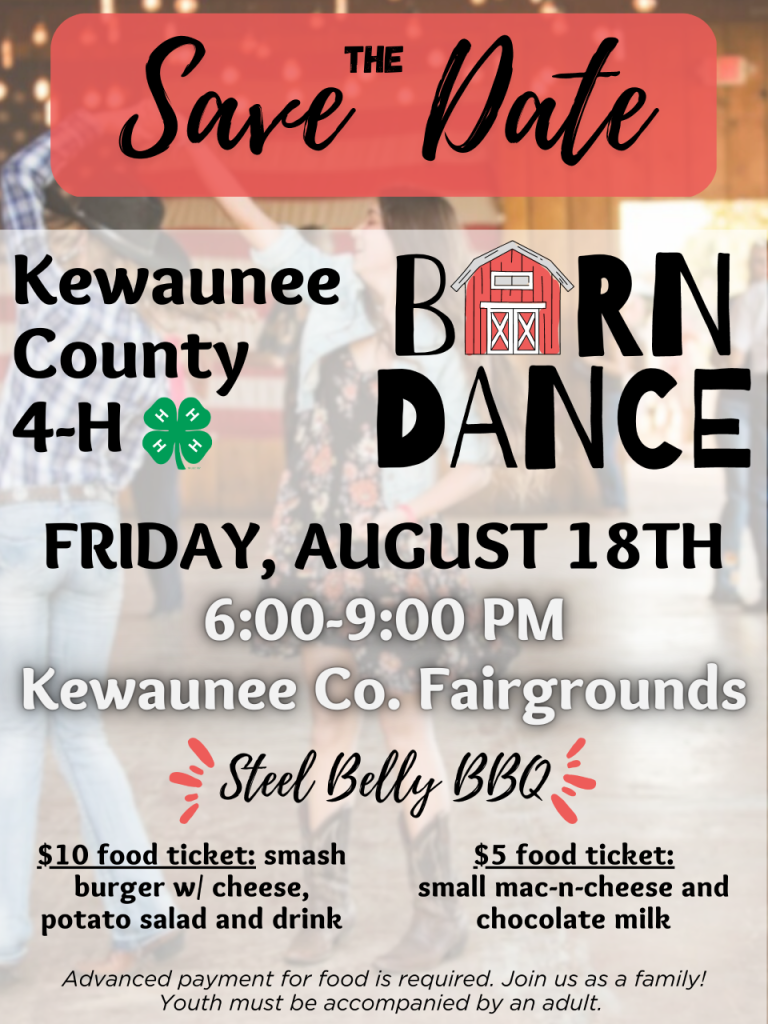 Image of Kewaunee County 4-H barn dance information