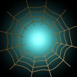 depicts a spider web, representing an interconnected system