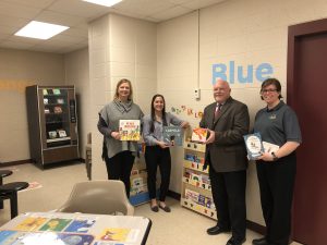 Extension staff with First Book representatives at the Dane County Jail.