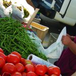 farmers market vendor stand