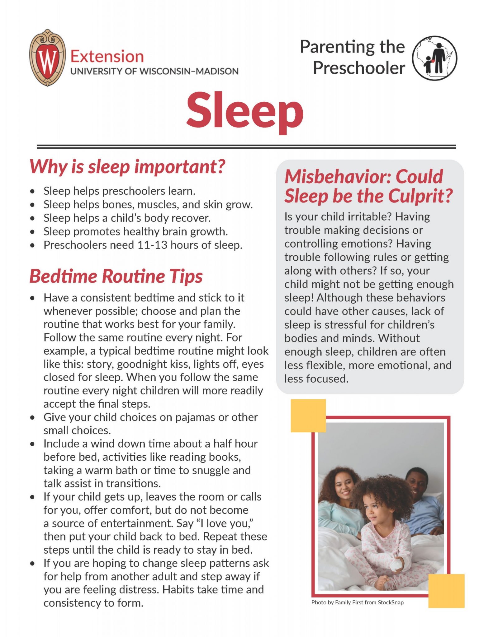 Sleep Parenting The Preschooler