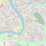 A screenshot of Eau Claire taken from OpenStreetMap.