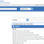 Screenshot of a U.S. Census QuickFacts table.