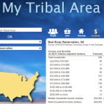 Screenshot from the US Census My Tribal Area Tool