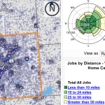 An example analysis from LEHD on the map data