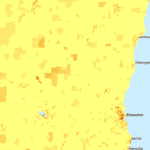 Example of web maps available in the EPA Smart Location Database