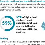 An example info-graphic from the WI DPI Youth Risk Behavior Survey