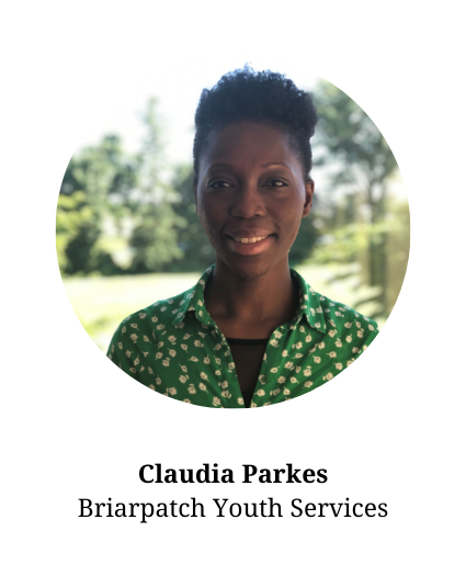 Headshot of Claudia Parkes - member of the planning committee and part of Briarpatch Youth Services. 