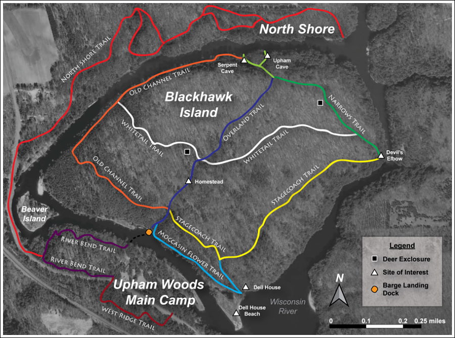 Upham Woods Trail Map