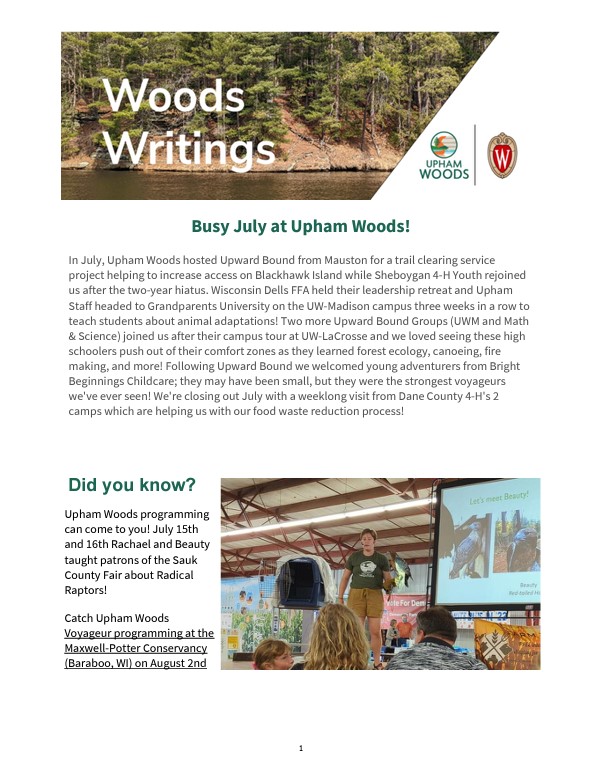 Woods Writings Newsletters